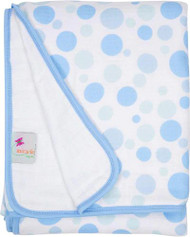MiracleWare Muslin Serenity Blanket Blue Circles -- 1 Piece