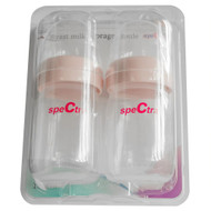 Spectra Wide Neck Breast Milk Storage Bottles Clear -- 2 Pack