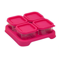 Green Sprouts Fresh Baby Food Glass Cubes 2 oz Pink -- 4 Pack