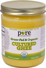 Pure Indian Foods Grass-Fed & Organic Cultured Ghee -- 14 oz