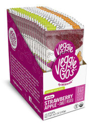 Veggie-Gos Organic Fruit and Veggie Strips Gluten Free Strawberry Apple Sweet Potato -- 20 Strips