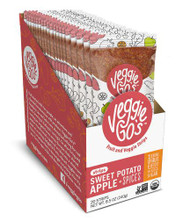Veggie-Gos Organic Fruit and Veggie Strips Gluten Free Sweet Potato Apple Spices -- 20 Strips