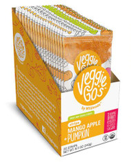 Veggie-Gos Organic Fruit and Veggie Strips Gluten Free Mango Apple Pumpkin -- 20 Strips