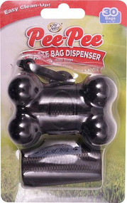 3 PACK of Pet Select Pee-Pee Waste Bag Dispenses With Bags -- 30 Bags