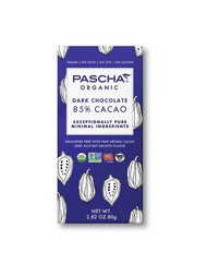 3 PACK of Pascha Organic Dark Chocolate 85% Cacao -- 2.82 oz
