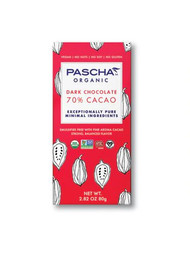 3 PACK of Pascha Organic Dark Chocolate 70% Cacao -- 2.82 oz