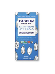 3 PACK of Pascha Organic Dark Chocolate 55% Cacao -- 2.82 oz