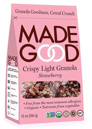 3 PACK of MadeGood Strawberry Crispy Light Granola -- 10 oz