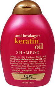 3 PACK of Organix Anti-Breakage Keratin Oil Shampoo -- 13 fl oz