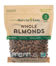 3 PACK of Natures Eats Whole Almonds -- 16 oz