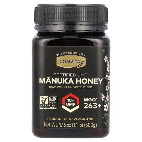 <img alt="Comvita, Manuka Honey, UMF 10+, MGO 263+, 17.6 oz (500 g)" title="Comvita, Manuka Honey, UMF 10+, MGO 263+, 17.6 oz (500 g),658196000085"