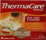 3 PACK of Thermacare Neck Wrist and Shoulder 8 HR -- 3 Wraps