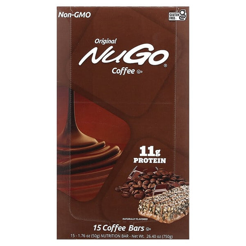 <img alt="NuGo Nutrition, Protein Bars, Coffee, 15 Bars 1.76 oz (50 g) Each" title="NuGo Nutrition, Protein Bars, Coffee, 15 Bars 1.76 oz (50 g) Each,691535506039"