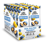 Little Secrets LLC Candy Coated Dark Chocolate Candies Sea Salted Peanut -- 12 Packs