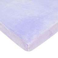 American Baby Heavenly Soft Chenille Mini Crib Sheet Lavender -- 1 Sheet