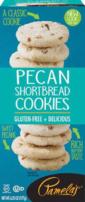 3 PACK of Pamelas Products Cookies Gluten Free Pecan Shortbread -- 6.25 oz