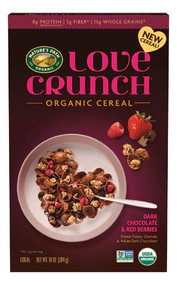 3 PACK of Natures Path Love Crunch Organic Cereal Dark Chocolate & Red Berries -- 10 oz