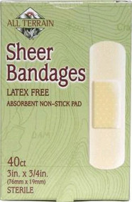 3 PACK of All Terrain Sheer Bandages Latex Free -- 40 Bandages