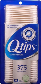3 PACK of Q-Tips Cotton Swabs -- 375 Swabs