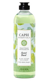 3 PACK of Capri Essentials Dish Soap Sweet Basil -- 16 fl oz