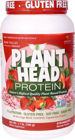 Genceutic Naturals Plant Head Protein Strawberry -- 30 Servings