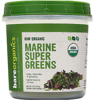 BareOrganics Marine Super Greens Powder Raw -- 8 oz
