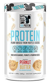 Nuts For Protein Plant-Based Protein Dietary Supplement Peanut Butter -- 1.5 lbs