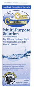 Clear Conscience Multi Purpose Solution For Soft Contact Lenses -- 12 fl oz