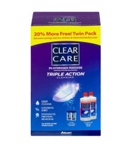 Alcon Clear Care Triple Action Cleaning Multipurpose Solution Twin Pack -- 10 fl oz Each / Pack of 2