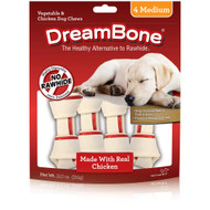 SmartBones DreamBone Dog Chews - Medium Vegetable & Chicken -- 4 Chewables