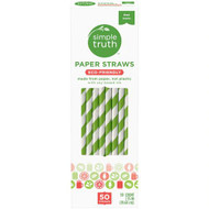 3 PACK of Simple Truth Paper Straws -- 50 Straws