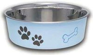 3 PACK of Loving Pets Murano Blue Bella Bowl Small -- 1 Bowl