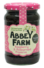 3 PACK of Abbey Farm Raspberry & Redcurrant Preserve -- 12 oz