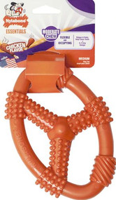 3 PACK of Nylabone Moderate Chew Flexible Oval Ring, Medium Chicken -- 1 Toy