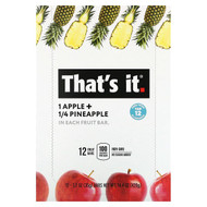 <img alt="Thats It, Fruit Bar, Apple + Pineapple, 12 Bars, 1.2 oz (35 g) Each" title="Thats It, Fruit Bar, Apple + Pineapple, 12 Bars, 1.2 oz (35 g) Each,850397004248"
