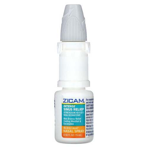 <img alt="Zicam, Intense Sinus Relief, No-Drip Liquid Nasal Spray, Cooling Menthol & Eucalyptus, 0.5 fl oz (15 ml)" title="Zicam, Intense Sinus Relief, No-Drip Liquid Nasal Spray, Cooling Menthol & Eucalyptus, 0.5 fl oz (15 ml),732216204001"