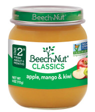 Beech-Nut Classics Jar Stage 2 Apple, Mango & Kiwi -- 4 oz Each / Pack of 10