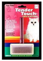 3 PACK of Four Paws Tender Touch Slicker Wire Brush For Cats -- 1 Brush