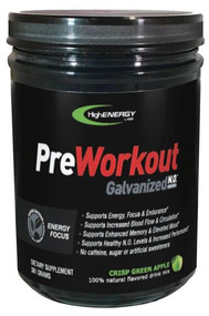High Energy Labs Galvanized N.O. Pre-Workout Crisp Green Apple -- 30 Servings