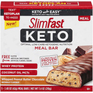 SlimFast Keto Meal Bar Whipped Peanut Butter Chocolate -- 5 Bars