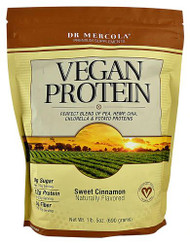 Dr. Mercola Vegan Protein Sweet Cinnamon -- 1.5 lbs