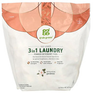 <img alt="Grab Green, 3 in 1 Laundry Powder Detergent Pods, Gardenia, 132 Loads, 74.4 oz (2.1 kg)" title="Grab Green, 3 in 1 Laundry Powder Detergent Pods, Gardenia, 132 Loads, 74.4 oz (2.1 kg),854822003158"