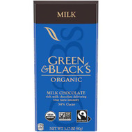 3 PACK of Green & Blacks Organic Milk Chocolate -- 3.17 oz