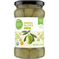 3 PACK of Simple Truth Organic Green Olives Pitted -- 5.6 oz