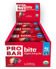 ProBar Bite Organic Energy Bar Gluten Free MIxed Berry -- 12 Bars