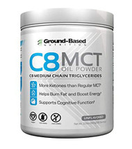 Ground-Based Nutrition C8 MCT Oil Powder Unflavored -- 30 Servings