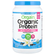 <img alt="Orgain, Organic Protein + 50 Superfoods Powder, Vanilla Bean, 2.02 lb (918 g)" title="Orgain, Organic Protein + 50 Superfoods Powder, Vanilla Bean, 2.02 lb (918 g),851770006859"