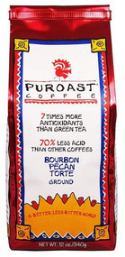 Puroast Low Acid Coffee Whole Bean Bourbon Pecan Torte -- 12 oz