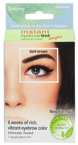 Godefroy Instant Eyebrow Tint Singles - Dark Brown -- 1 Kit