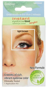 Godefroy Instant Eyebrow Tint Singles - Light Brown -- 1 Kit